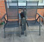 Zes tuinstoelen, Tuin en Terras, Tuinstoelen, Ophalen, Zo goed als nieuw, Aluminium, Verstelbaar