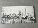 Zeer leuke Lego Lunch atop a skyscraper op canvas!, 50 tot 75 cm, Overige typen, Ophalen of Verzenden, Zo goed als nieuw