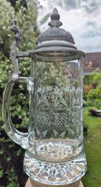 Rastal 1978 Kristallen Bierpul met tinnen deksel, Ophalen of Verzenden