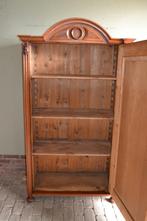 Prachtige antieke noten houten eendeurs Art Deco kast., Verzenden