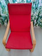 Ikea Poang stoel rood, Huis en Inrichting, Fauteuils, Ophalen, Zo goed als nieuw