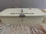 Vintage poetsmiddelen doos met inhoud, Ophalen