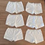6 x Hema wit badstof onderbroekje short nieuw mt 152, Nacht- of Onderkleding, Nieuw, Hema, Verzenden