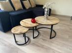 Bijzettafels, Huis en Inrichting, Tafels | Bijzettafels, Ophalen, Minder dan 45 cm, Minder dan 55 cm, Rond