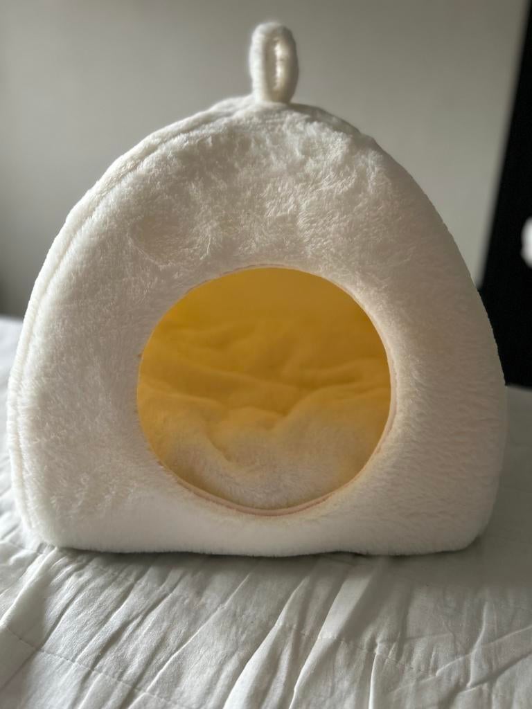 Nieuwe honden / katten huisje mand fluffy off white, Ophalen of Verzenden, Nieuw, Pluche