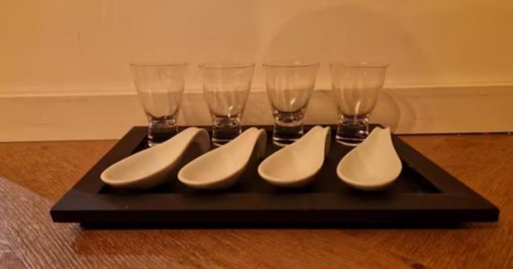 Amuse set 9-delig, Huis en Inrichting, Keuken | Servies, Nieuw, Overige typen, Overige stijlen, Glas, Ophalen