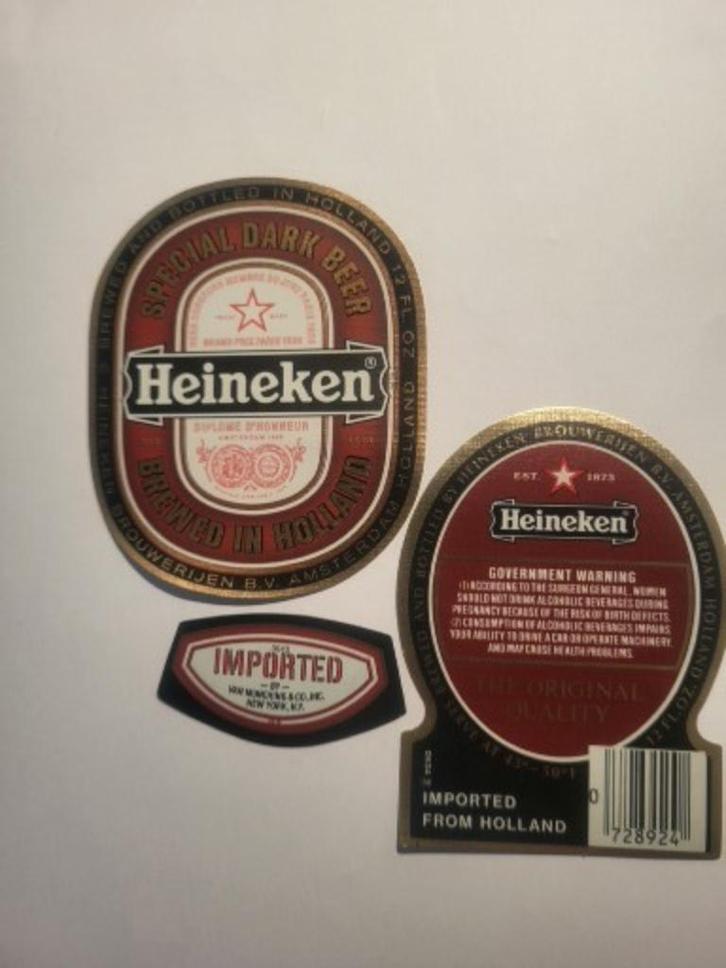 BIERETIKETTEN - X - HEINEKEN EXPORT USA /NIEUW !!, Verzamelen, Biermerken, Nieuw, Overige typen, Heineken, Ophalen of Verzenden