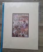 Anton Pieck  - mooie prent in passe-partout 40x30 cm, Ophalen of Verzenden, Zo goed als nieuw