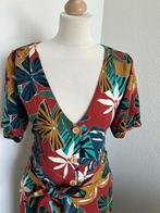 King Louie maat 42 rode tropische jurk linnen 2091, Maat 42/44 (L), Ophalen of Verzenden, Zo goed als nieuw, Knielengte