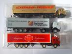 3 x Mercedes benz truck 1:87, Ophalen of Verzenden, Zo goed als nieuw, Bus of Vrachtwagen