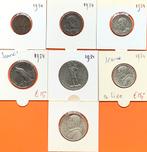 Vaticaan jaarset 1934 incl. 5 en 10 Lire zilver, Ophalen of Verzenden, Overige landen, Zilver