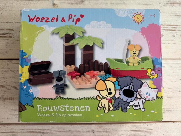bouwstenen set Woezel & Pip op avontuur, Kinderen en Baby's, Speelgoed | Bouwstenen, Gebruikt, Overige merken, Ophalen of Verzenden