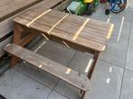 Kinder picknick tafel met water en zand deel (incl. Hoes!), Tuin en Terras, Picknicktafels, Ophalen, Gebruikt, Rechthoekig, Hout
