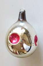 Oude Ajeko Kerstbal Deukbal 04 Zilver, 3 kleine roze deuken, Diversen, Kerst, Ophalen of Verzenden