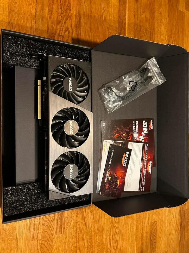 RTX 4070 Ti Inno3D, Computers en Software, Videokaarten, Zo goed als nieuw, Nvidia, PCI-Express 4.0, GDDR6, HDMI, DisplayPort