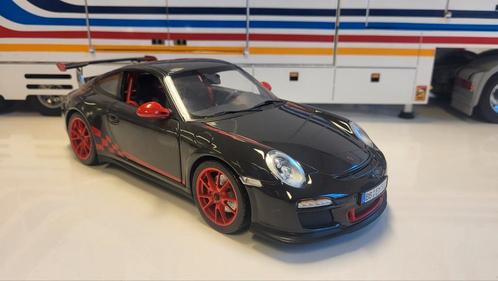 Norev Porsche 911 997.2 GT3 RS 3.8 Grey / Red, Hobby en Vrije tijd, Modelauto's | 1:18, Zo goed als nieuw, Auto, Norev, Ophalen of Verzenden