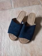 Gabor slippers met sleehak. Maat 40. Donkerblauw, Slippers, Blauw, Gabor, Ophalen of Verzenden