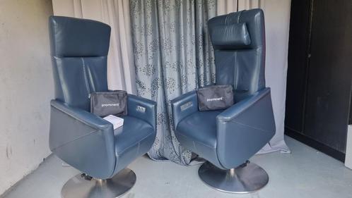Prominent Toscane staop sta op stoel small relax, Huis en Inrichting, Fauteuils, Zo goed als nieuw, Leer, Ophalen