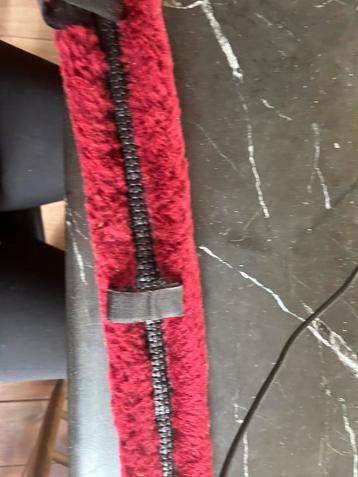 Borst tuig bontje  bordeauxrood nieuw  shet mini shet  beschikbaar voor biedingen