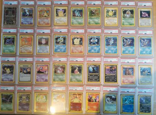 PSA graded Pokemon kaarten Gen 1 en 2 Base t/m Aquapolis, Hobby en Vrije tijd, Verzamelkaartspellen | Pokémon, Zo goed als nieuw