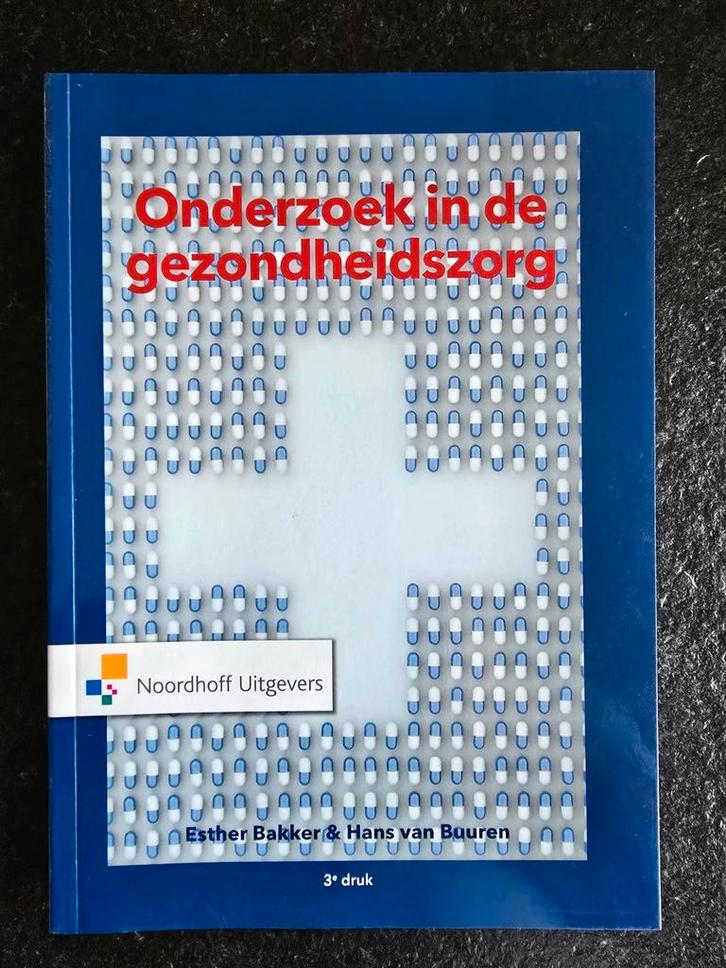 Esther Bakker - Onderzoek in de gezondheidszorg, Boeken, Gezondheid, Dieet en Voeding, Zo goed als nieuw, Ophalen of Verzenden