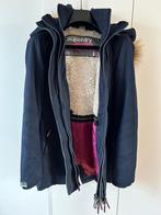 Superdry Winterjas (dames) - Maat S, Kleding | Dames, Jassen | Winter, Ophalen, Zo goed als nieuw, Maat 36 (S), Blauw