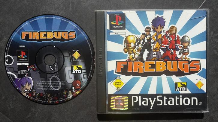 PS1 - Firebugs - PlayStation 1 Actie Racing Spel, Spelcomputers en Games, Games | Sony PlayStation 1, Zo goed als nieuw, Racen en Vliegen