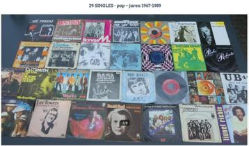 29 SINGLES - pop – jaren 1967-1989 beschikbaar voor biedingen