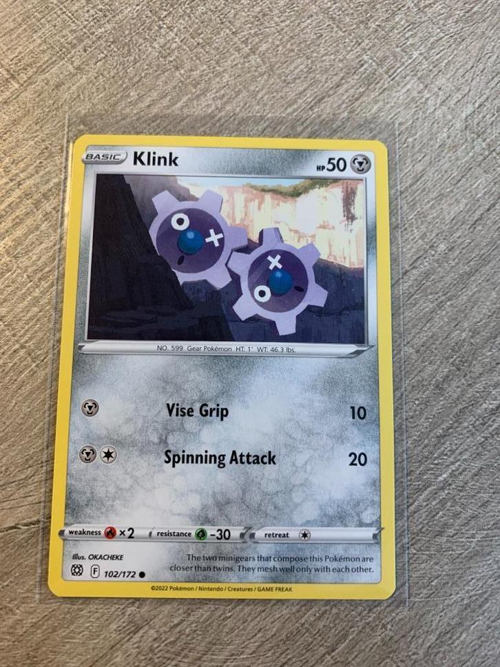 Klink 102/172 Brillant Stars - Pokémon Kaart, Hobby en Vrije tijd, Verzamelkaartspellen | Pokémon, Nieuw, Losse kaart, Ophalen of Verzenden