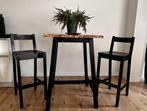 IKEA bartafel met 2 barkrukken | Table with 2 bar stools, Huis en Inrichting, Tafels | Statafels, Ophalen, Zo goed als nieuw