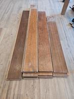 Eiken vloer 4,5 m2 lamelparket 18.5 cm breed 1,9 cm dik, Doe-het-zelf en Verbouw, Vloerdelen en Plavuizen, Ophalen, Gebruikt, Vloerdelen of -planken