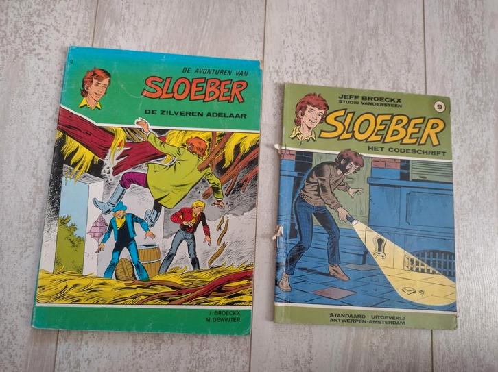 Sloeber Stripboeken - De Zilveren Adelaar & Het Codeschrift, Boeken, Stripboeken, Gelezen, Meerdere stripboeken, Ophalen of Verzenden