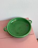 Vintage Groene Keramische Fruitschaal, Ophalen of Verzenden