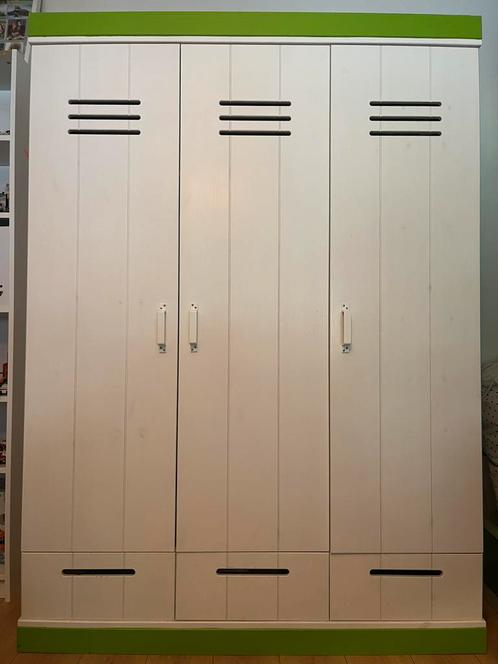 Stoere kledingkast “locker-look”, Huis en Inrichting, Kasten | Lockerkasten, Zo goed als nieuw, Ophalen of Verzenden