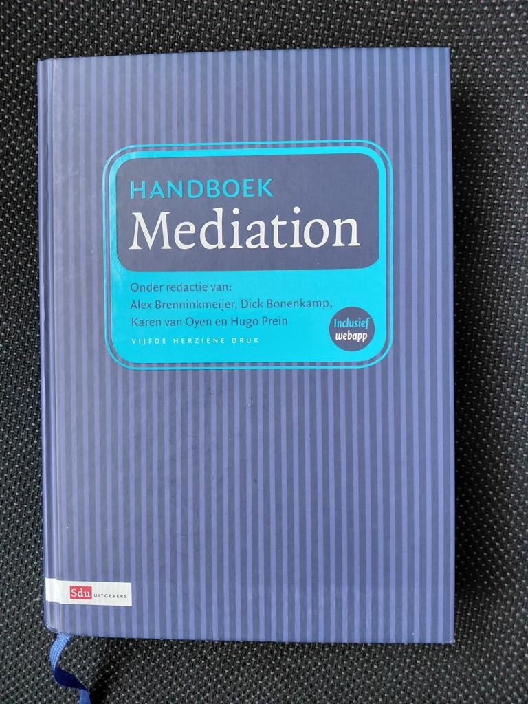 Handboek mediation, Boeken, Wetenschap, Zo goed als nieuw, Sociale wetenschap, Ophalen of Verzenden