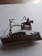 Antieke boot met ruiterbeeldje, Antiek en Kunst, Ophalen of Verzenden
