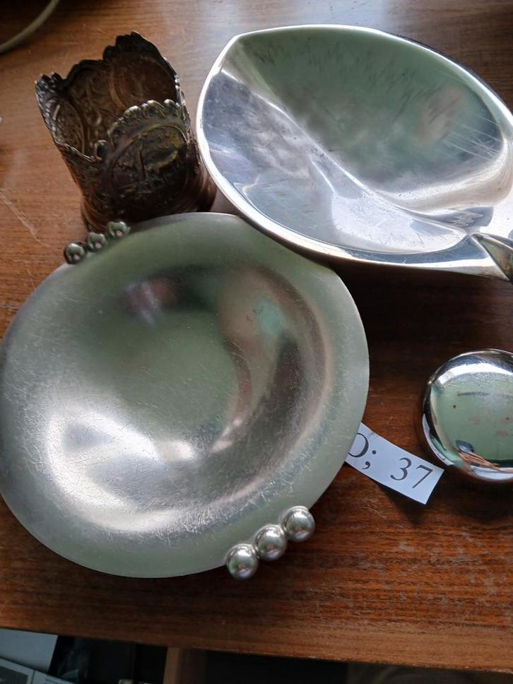 Vintage Zilveren Sierobjecten Set, Antiek en Kunst, Antiek | Goud en Zilver, Ophalen of Verzenden