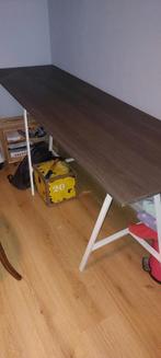 Plank met schragen (bv Als bureau of hobbytafel), Huis en Inrichting, Tafels | Eettafels, Ophalen, 200 cm of meer, 50 tot 100 cm