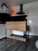 HOUTEN BUREAU || WOODEN DESK, Huis en Inrichting, Bureaus, Ophalen of Verzenden, In hoogte verstelbaar, Zo goed als nieuw, Bureau