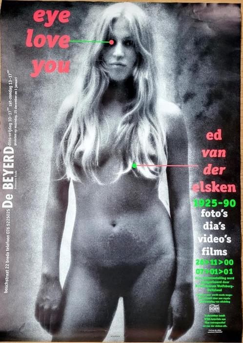 ZELDZAME POSTER ED VAN ELSKEN, Verzamelen, Posters, Zo goed als nieuw, A1 t/m A3, Rechthoekig Staand, Ophalen of Verzenden