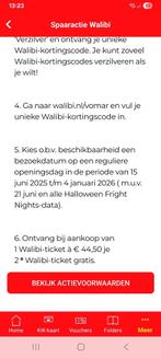 Walibi 2e kaartje gratis., Twee personen, Kortingsbon, Pretpark