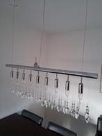 Design Hanglamp met Kristallen + Reserve Stenen, Gebruikt, Design, Ophalen of Verzenden, Glas