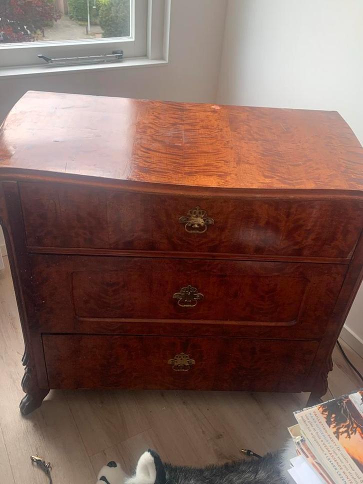 Antiek Tv Kastje met Lades, Huis en Inrichting, Kasten | Dressoirs, Gebruikt, 100 tot 150 cm, 25 tot 50 cm, Met lade(s), Overige houtsoorten