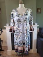 K-Design K design blauwe crème oranje jurk L gratis verz, Kleding | Dames, Jurken, K-design, Maat 42/44 (L), Zo goed als nieuw