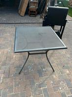 Tuintafel - Goede Staat, Tuin en Terras, Ophalen, Zo goed als nieuw, Vierkant, Metaal
