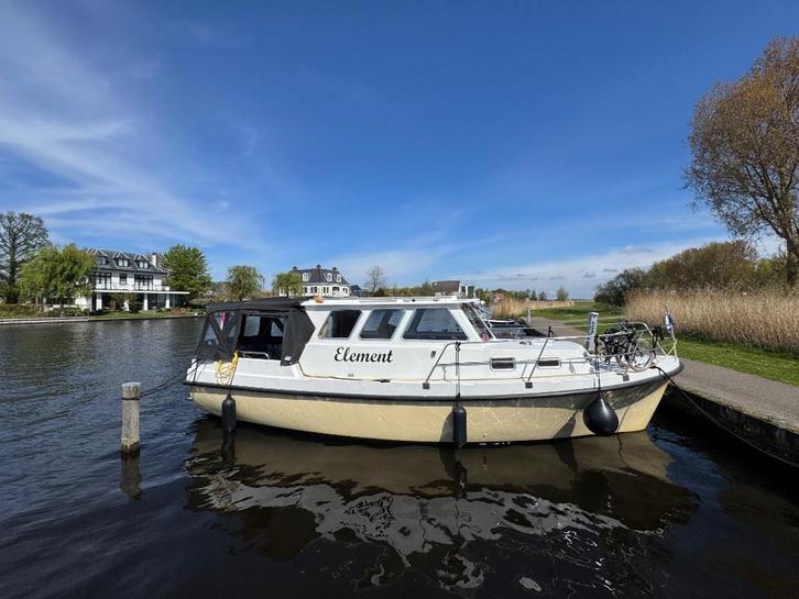 Everson 900 OK - Ruim plezierjacht 9 x 3 - Ligplaats Warmond, Watersport en Boten, Motorboten en Motorjachten, Gebruikt, Polyester