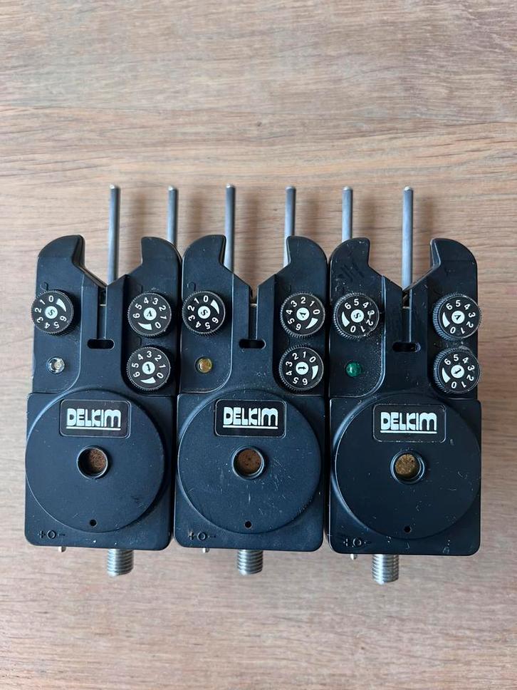 3x Delkim STD Beetmelders + Snagears, Watersport en Boten, Hengelsport | Karpervissen, Gebruikt, Overige typen, Ophalen of Verzenden