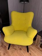 >> Groene stoffen fauteuil <<, Ophalen, Hout, 75 tot 100 cm, Zo goed als nieuw