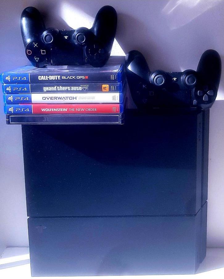 - PlayStation 4/500GB/Games -, Spelcomputers en Games, Spelcomputers | Sony PlayStation 4, Zo goed als nieuw, Original, 500 GB