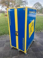 Twee stalen boekenkasten, Huis en Inrichting, Ophalen, 100 tot 150 cm, Metaal, 150 tot 200 cm